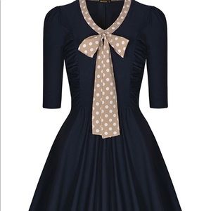 NWT Blue Flare Vintage look Dress